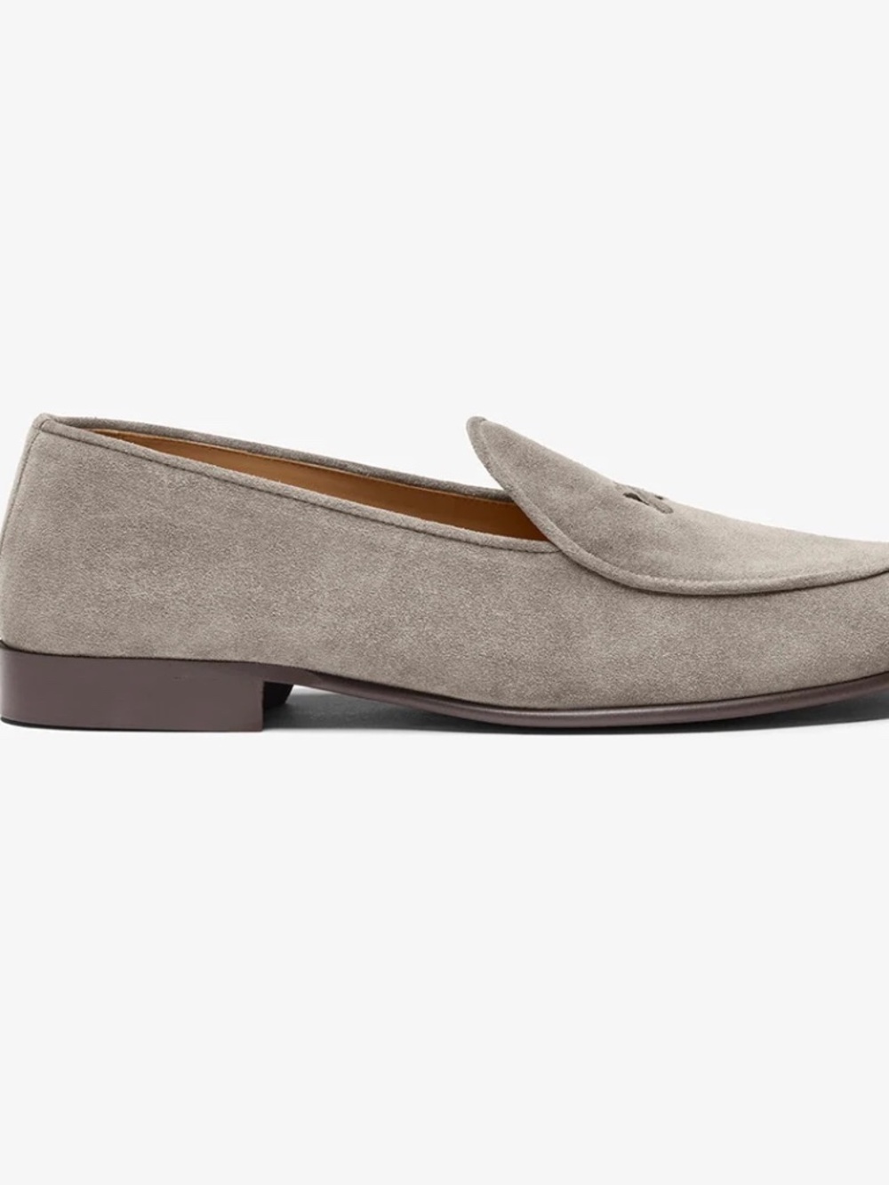 Del Toro Grigio Suede Milano Loafers, Mens size 8.5 US